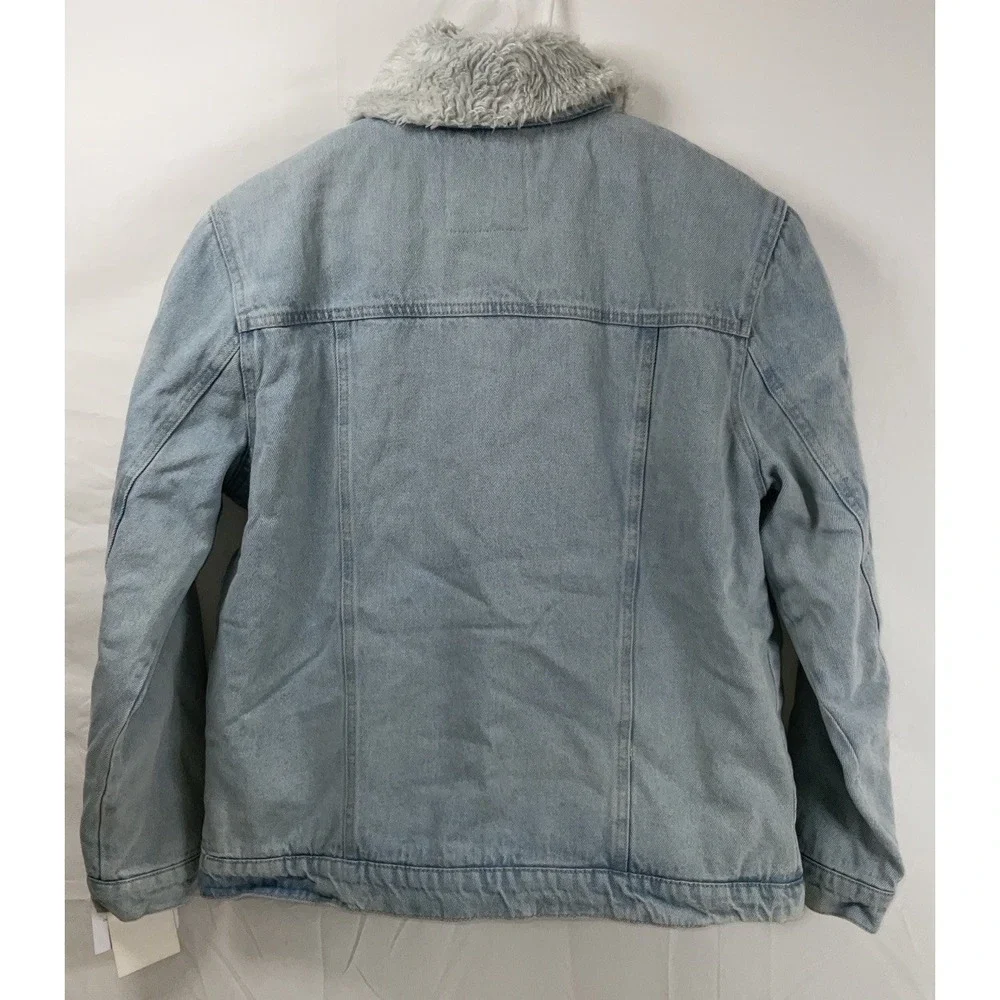 NWT Men Monte Carlo Polo & Jockey‎ Club Sherpa Lined Denim Trucker Jacket Medium